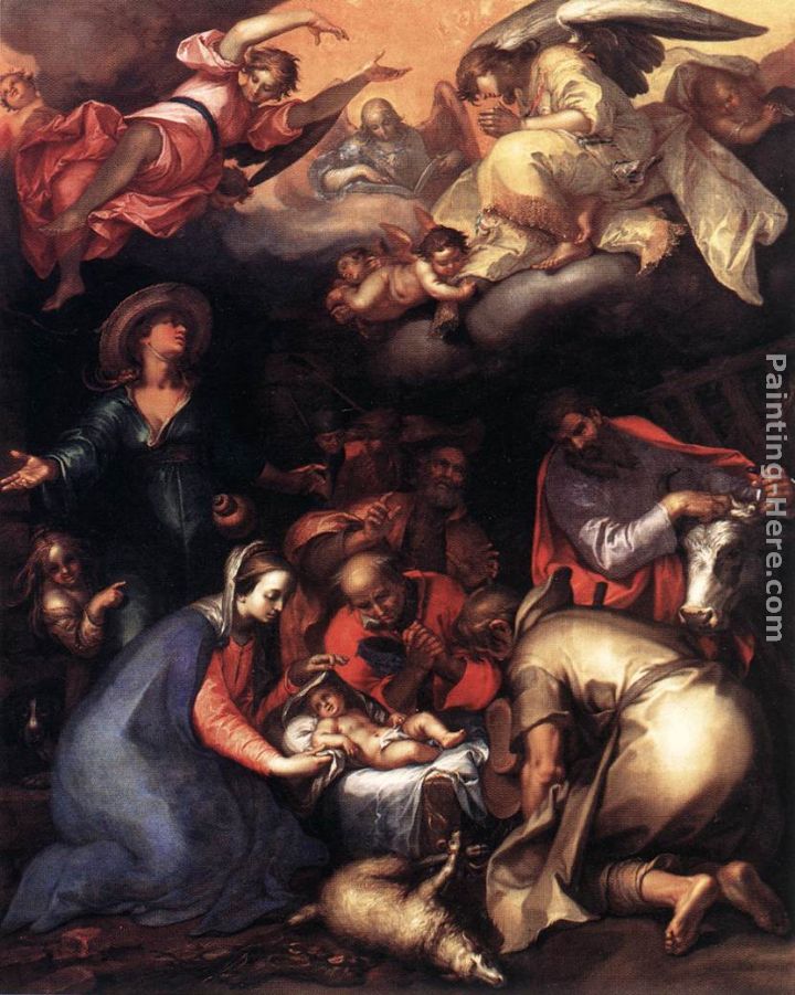 Adoration of the Shepherds painting - Abraham Bloemaert Adoration of the Shepherds art painting